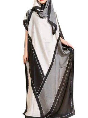 Kaftan Polyester up to 4X Plus Size Abaya Dashiki Middle Eastern Muslim maxi